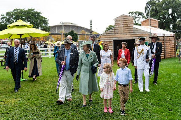 Guest of honour at the Royal Easter Princess Anne. Olympic Park, April 9, 2022.