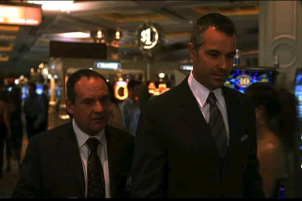 Paul Guilfoyle and Cameron Daddo in CSI: Crime Scene Investigation (2000).