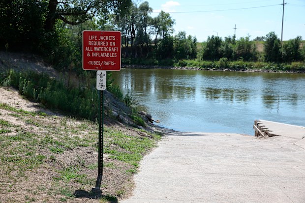 Josh The Elkhorn River, just west of Omaha, Neb., is pictured on Thursday, Aug. 18, 2022. (AP Photo/ Josh Funk)