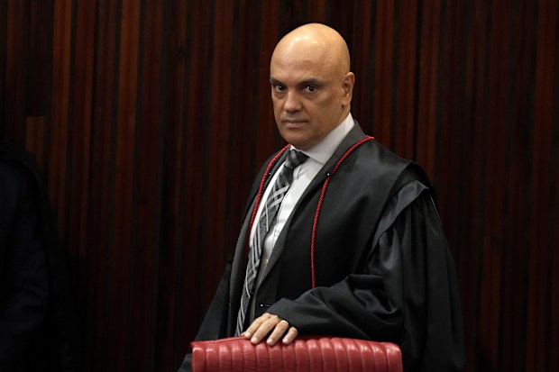Brazilian Supreme Court Chief Justice Alexandre de Moraes arrives for a court hearing, in Brasilia, Brazil, June 22, 2023.