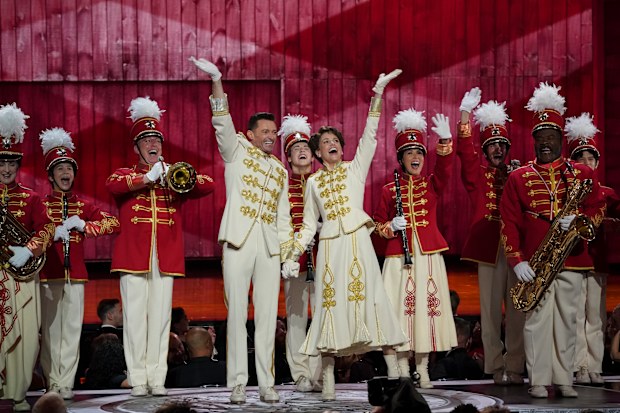 Hugh Jackman and Sutton Foster at the Tony Awards 2022.