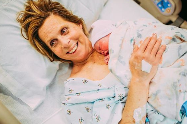 A grandmother has given birth to her granddaughter.