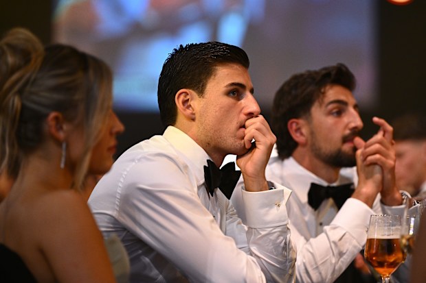 Collingwood star Nick Daicos during the 2024 Brownlow Medal.