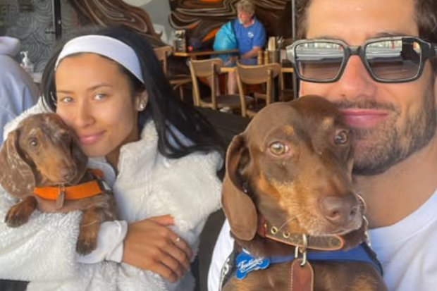 MAFS Evelyn Ellis and Duncan James with pet dogs Mustard and Pickles