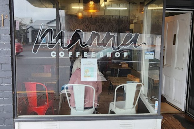It looks like any other cafe, and is helpfully titled Manna Coffee Shop.Except that's perhaps the one thing it doesn't sell.