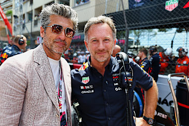 Patrick Dempsey and Christian Horner