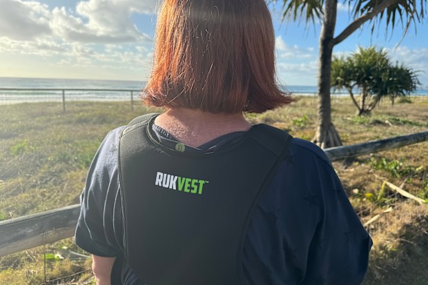Shelly Horton wears the RukVest