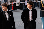Count Felix and Count Nikolai at Princess Isabella of Denmark's 18th birthday celebration on April 15, 2025