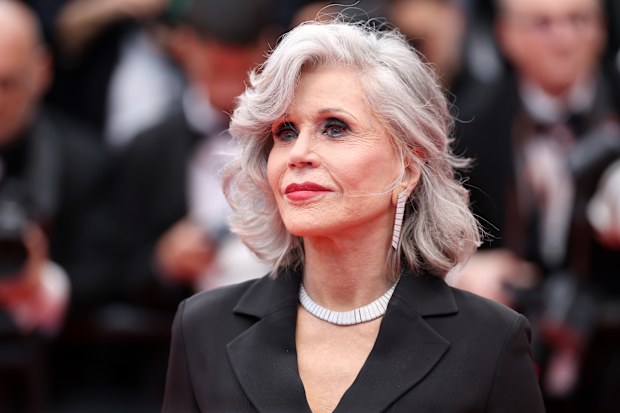 Jane Fonda attends "Le Deuxieme Acte" ("The Second Act") Screening & opening ceremony red carpet at the 77th annual Cannes Film Festival at Palais des Festivals on May 14, 2024 in Cannes, France. 