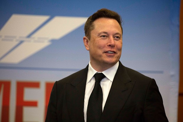 Elon Musk, founder and CEO of SpaceX, participates in a press conference at the Kennedy Space Center on May 27, 2020 in Cape Canaveral, Florida. 