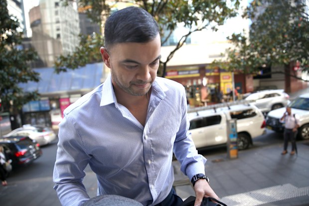 Celebrity singer Guy Sebastian arrives at The Dowing Centre Courts, Sydney. May 5, 2022.  