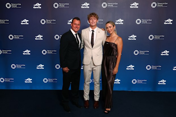 Newcombe Medal 2025: Bec Hewitt and tennis star husband Lleyton Hewitt ...