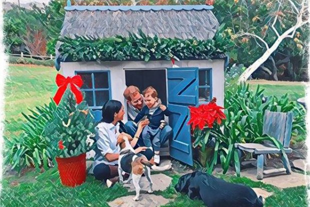 Harry and Meghan's 2020 Christmas card.