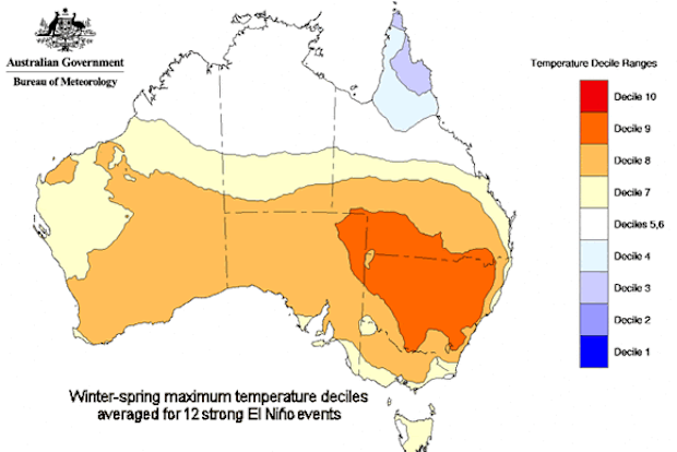 The Bureau of Meteorology has predicted a 50 percent chance of the event effecting Australia.