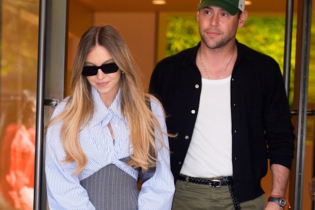 NEW YORK, NY - OCTOBER 5: Sydney Sweeney and Scooter Braun are seen on October 5, 2025 in New York City.  (Photo by XNY/Star Max/GC Images) *** Local Caption ***Sydney Sweeney;Scooter Braun