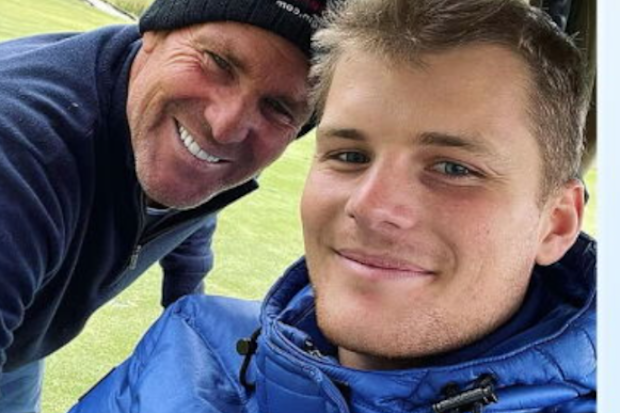Jackson and Shane Warne