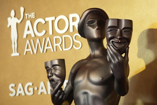 Red carpet backdrop at the 32nd Annual Actor Awards on Sunday, March 1, 2026, at the Shrine Auditorium and Expo Hall in Los Angeles. 