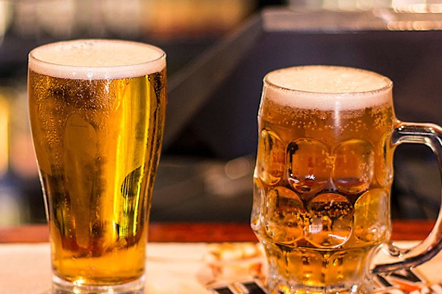 Glasses of beer