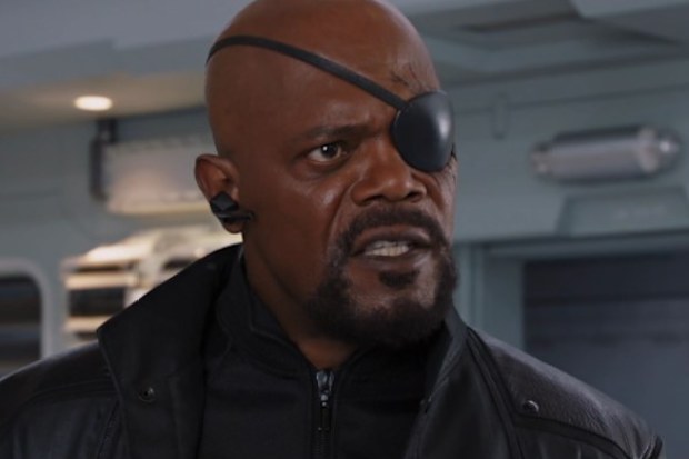 Samuel L. Jackson plays Nick Fury in the Marvel movies.