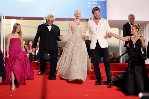 Alyla Browne, George Miller, Anya Taylor-Joy, Chris Hemsworth and Elsa Pataky