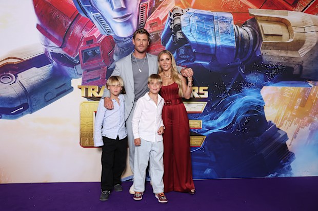 Chris Hemsworth, Elsa Pataky, Tristan Hemsworth and Sasha Hemsworth
