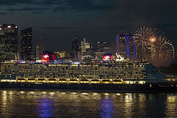 The Disney Adventure arrives in Singapore, Disney Cruise Line's first ship to homeport in Asia