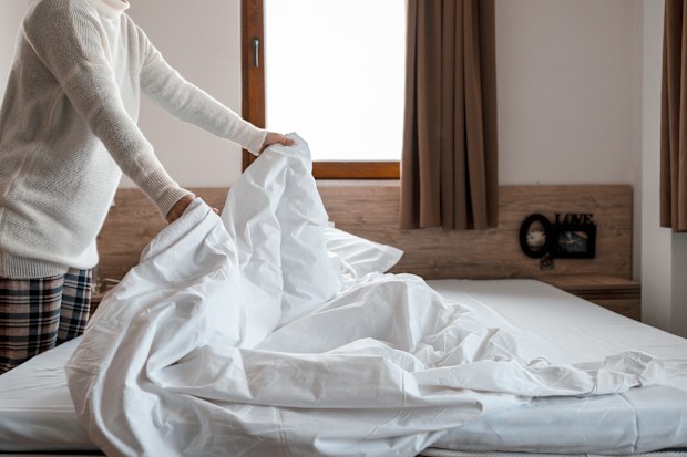 Making the bed