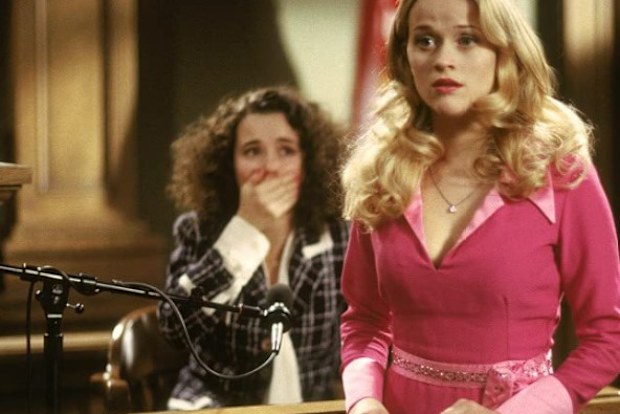 Reese Witherspoon in a scene from the 2001 film Legally Blonde.