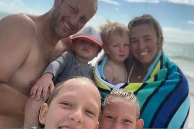 Mike Perdue and his family. 