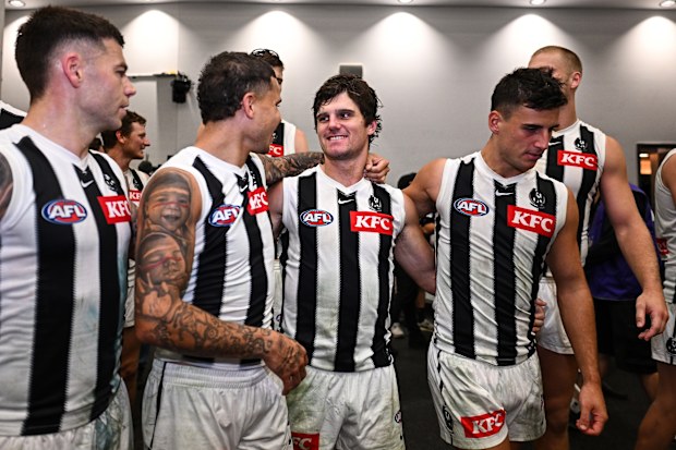Lachie Schultz of the Magpies.