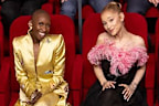 <p>Besties Cynthia Erivo and Ariana Grande were of course seated together, front and centre.</p><p>The pair continued their method dressing as their promotions for Wicked come to an end with award season. ﻿</p><p>The most popular (haha, get it?) of th﻿e class of 2025, they took the charge in pumping everyone up for the photo.</p><p>Grande shouted an encouraging "Whoo!" as the photographer took the photo, while Erivo shouted, "Everyone say 'Oscar nominee!'" instead of cheese.</p><p>Erico was nominated for Best Actress for her role in Wicked, while Grande won a nom for Best Supporting Actress.﻿</p>