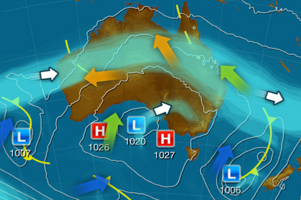 The chilly conditions are due to a slow moving high-pressure system mixing with dry air over the country’s eastern interior.