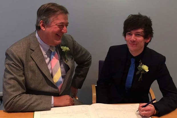 Stephen Fry and Elliott Spencer