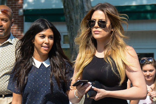 Kourtney and Khloe Kardashian