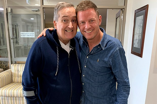 Ben Fordham poses with former 2GB presenter Glenn Wheeler.