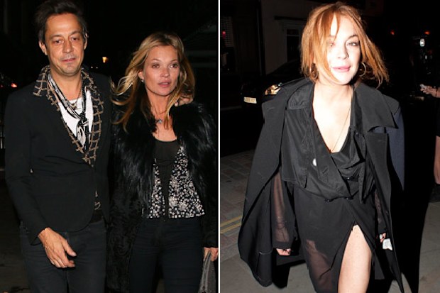 Uh-oh! Kate Moss fights with Lindsay Lohan over contact with rock star husband