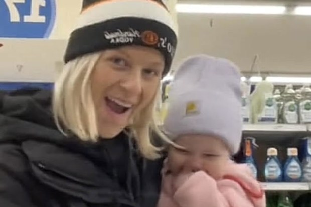 Isabella LaLonde took to TikTok to share a video of three grandmas who soothed her baby on a flight
