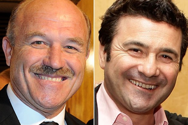Wally Lewis (l) and Benny Elias. (AAP)