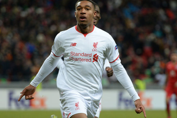 Jordan Ibe scores the only goal for Liverpool. (AFP)