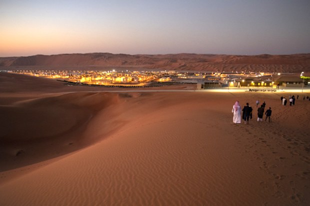 A view of Shaybah oilfield in Rub Al-Khali, Saudi Arabia. The highly anticipated sale of a sliver of the company has been generating global buzz because it could clock in as the world's biggest initial public offering, surpassing record holder Alibaba whose IPO raised $21.8 billion on its first day of trading in 2014. Facebook raised $16 billion in its 2012 IPO.