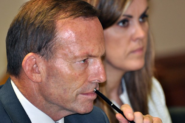 Former prime minister Tony Abbott and Peta Credlin.