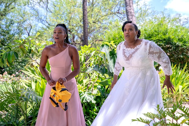 Tika Sumpter and Natasha Rothwell in Sonic the Hedgehog 2 from Paramount Pictures and Sega.