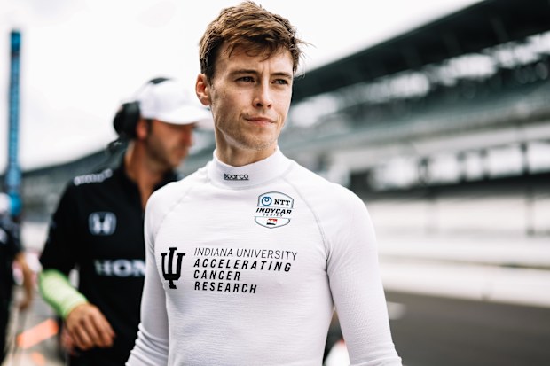 Marcus Armstrong races for Chip Ganassi's eponymous team in IndyCar.
