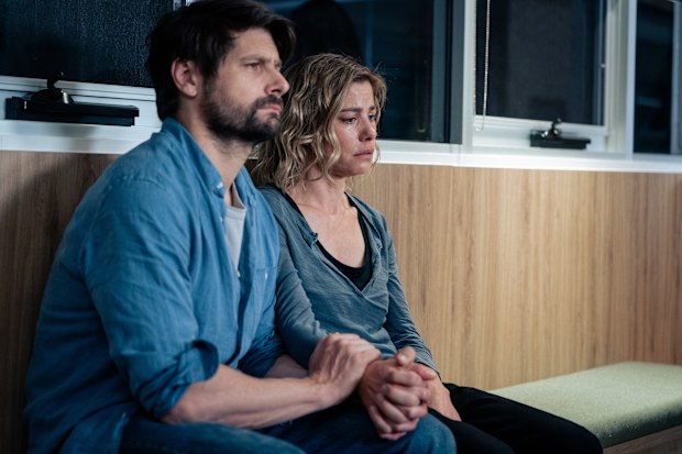 Ryan Johnson and Brooke Satchwell in Stan original series Dear Life