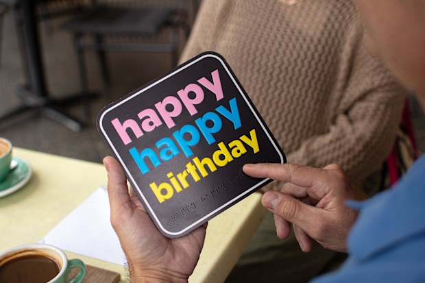 Greeting Cards for Blind and low vision