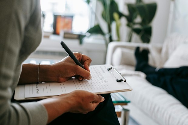 Therapist stock image