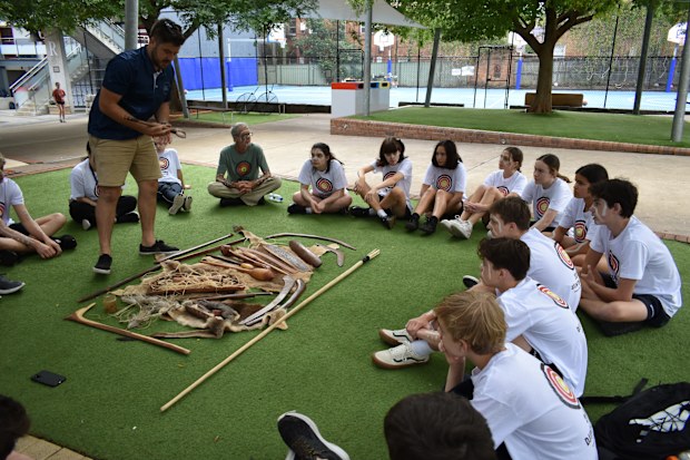 They appeared on-campus with workshops in Indigenous cooking, artwork and dance.