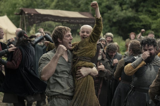 Peter Claffey and Dexter Sol Ansell in A Knight of the Seven Kingdoms