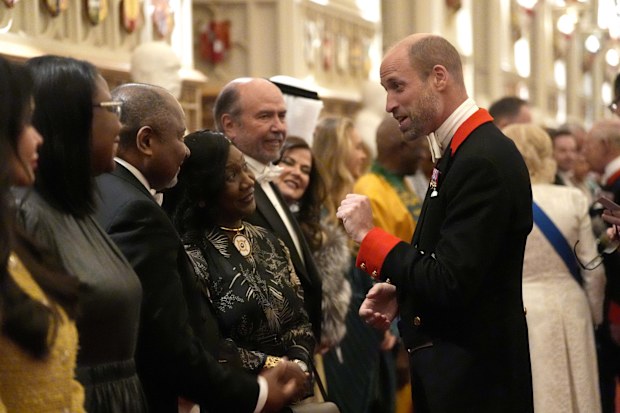 Queen Camilla wearing the Greville Emerald Kokoshnik Tiara