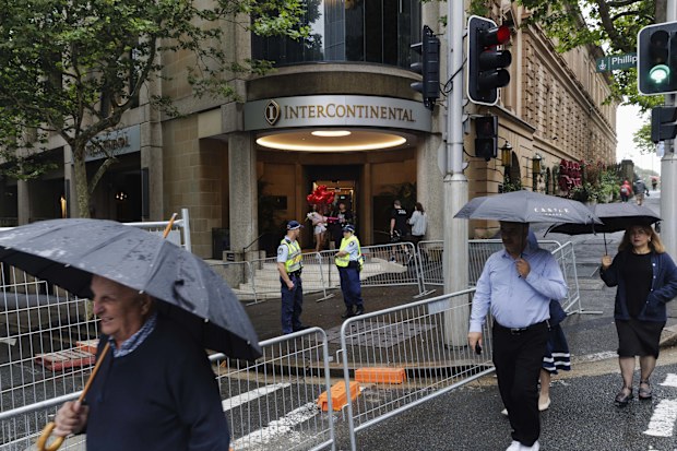 A massive police operation has kicked off today in the city ahead of Herzog's visit,